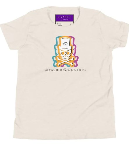 Facit Skull Youth T-Shirt - Heather Dust / S