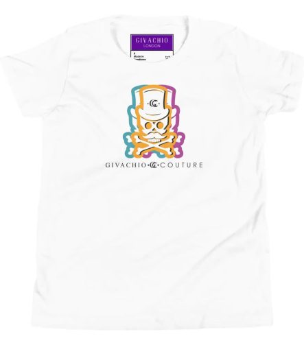 Facit Skull Youth T-Shirt - White / S