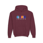 FleX GL Youth Hoodie - S / Maroon - Kids clothes