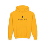 G Hat Man Youth Hoodie - S / Gold - Kids clothes
