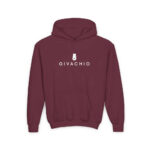 G Hat Man Youth Hoodie - S / Maroon - Kids clothes
