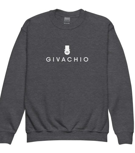 G Hat Man Youth Sweatshirt - Dark Heather / XS