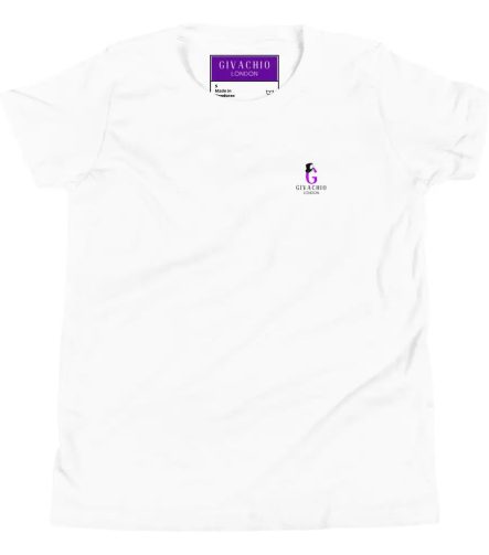 G Swish Hat Purple Youth T-Shirt - White / S