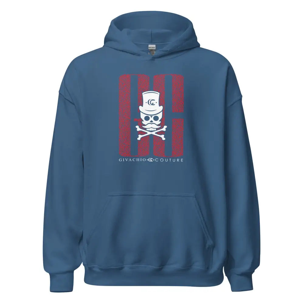 ghost-white-skull-hoodie-indigo-blue-s-634 Ghost White Skull Hoodie - Indigo Blue / S