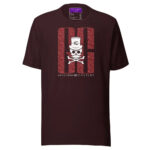 Ghost White Skull T-Shirt - Oxblood Black / S - T-Shirts