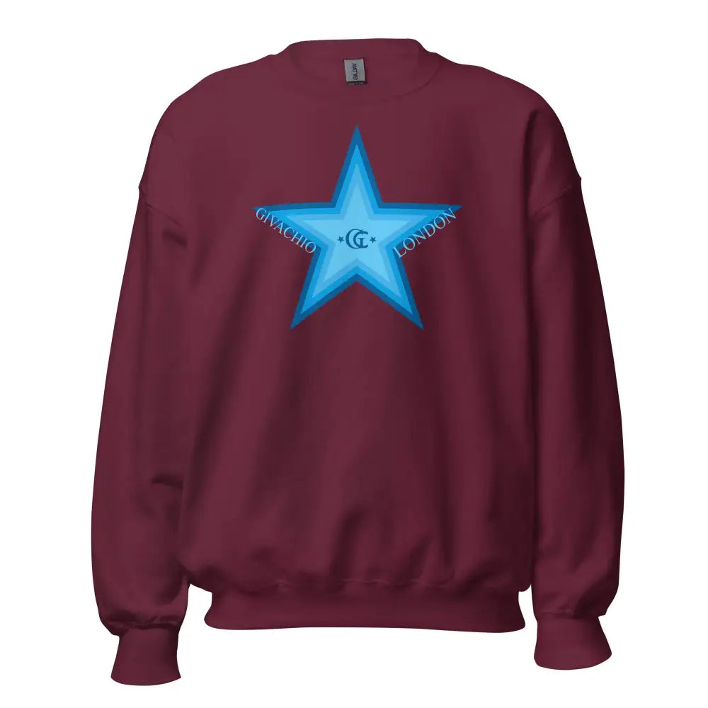 gl-star-up-sweatshirt-maroon-s-215 GL Star Up Sweatshirt - Maroon / S