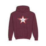 GL Star Up Youth Hoodie - S / Maroon - Kids clothes
