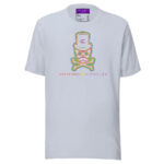 Green Aura Skull T-Shirt - Light Blue / XS - T-Shirts