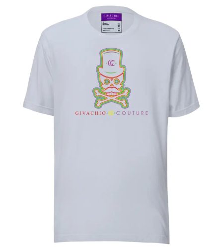Green Aura Skull T-Shirt - Light Blue / XS - T-Shirts
