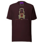 Green Aura Skull T-Shirt - Oxblood Black / S - T-Shirts