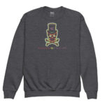 Green Aura Skull Youth Sweatshirt - Dark Heather / XS