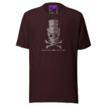 Heiron Skull T-Shirt - Oxblood Black / S - T-Shirts