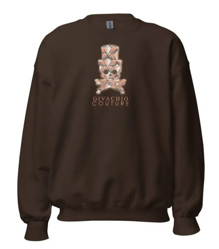 Ivor Skull Sweatshirt - Dark Chocolate / S