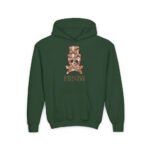 Ivor Skull Youth Hoodie - S / Forest Green - Kids clothes