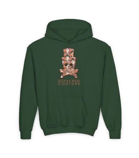 Ivor Skull Youth Hoodie - S / Forest Green - Kids clothes