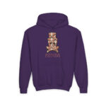 Ivor Skull Youth Hoodie - S / Purple - Kids clothes