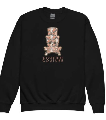 Ivor Skull Youth Sweatshirt - Black / XS