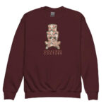 Ivor Skull Youth Sweatshirt - Maroon / XS