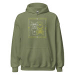 Leisurewear Atomic Skull Hoodie - Military Green / S