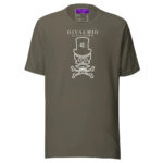 Mad White Skull T-Shirt - Army / S - T-Shirts