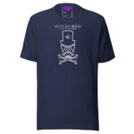 Mad White Skull T-Shirt - Navy / S - T-Shirts