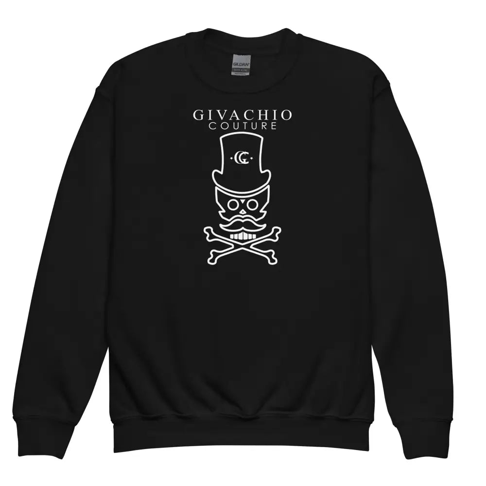 mad-white-skull-youth-sweatshirt-black-xs-602 Mad White Skull Youth Sweatshirt - Black / XS