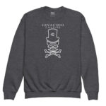 Mad White Skull Youth Sweatshirt - Dark Heather / XS