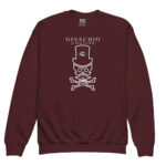 Mad White Skull Youth Sweatshirt - Maroon / XS