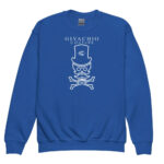 Mad White Skull Youth Sweatshirt - Royal / XS