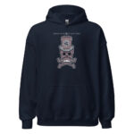 Memorable Pinky Bone Skull Hoodie - Navy / S