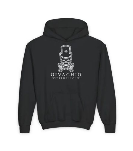 Noir Skull Youth Hoodie - S / Black - Kids clothes