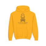 Noir Skull Youth Hoodie - S / Gold - Kids clothes