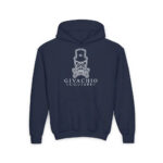 Noir Skull Youth Hoodie - S / Navy - Kids clothes
