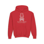 Noir Skull Youth Hoodie - S / Red - Kids clothes