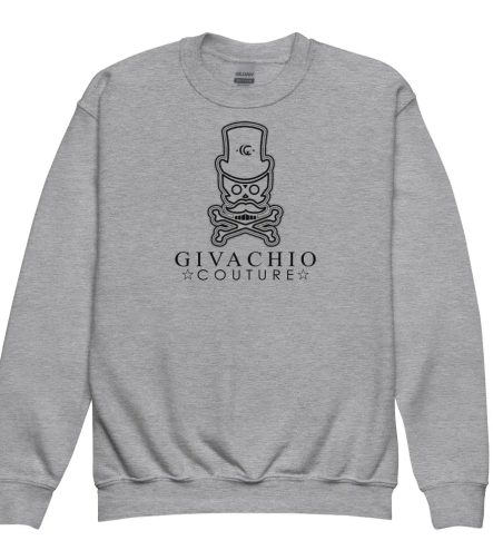 Noir Skull Youth Sweatshirt - Sport Grey / XS