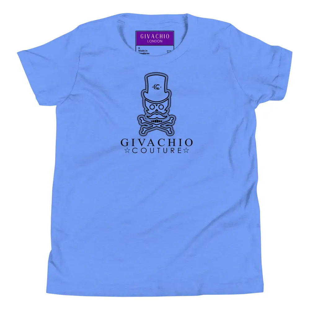 noir-skull-youth-t-shirt-heather-columbia-blue-s-769 Noir Skull Youth T-Shirt - Heather Columbia Blue / S