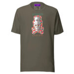 Patch Red Skull T shirt - Army / S - T-Shirts