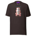 Patch Red Skull T shirt - Brown / S - T-Shirts