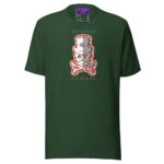 Patch Red Skull T shirt - Forest / S - T-Shirts