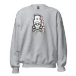 Patch Up Skull Sweatshirt - Sport Grey / S