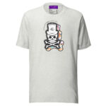 Patch Up Skull T-Shirt - Ash / S - T-Shirts
