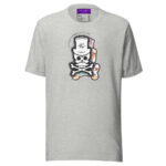 Patch Up Skull T-Shirt - Athletic Heather / S - T-Shirts