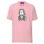 Patch Up Skull T-Shirt - Pink / S - T-Shirts