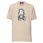 Patch Up Skull T-Shirt - Soft Cream / S - T-Shirts