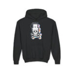 Patch Up Skull Youth Hoodie - S / Black - Kids clothes