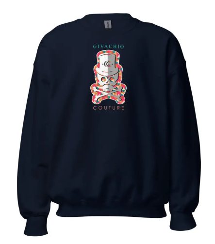 PatchRed Skull Sweatshirt - Navy / S