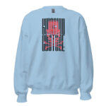 Red Raven Skull Sweatshirt - Light Blue / S
