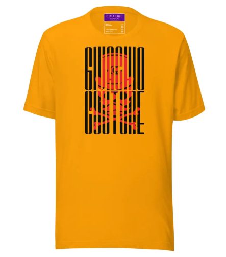 Red Raven Skull T-Shirt - Gold / S - T-Shirts
