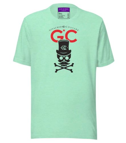 Royal Black Skull T-Shirt - Heather Mint / S - T-Shirts
