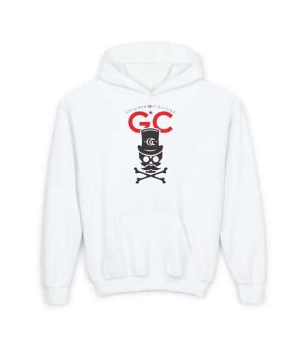 Royal Black Skull Youth Hoodie - S / White - Kids clothes